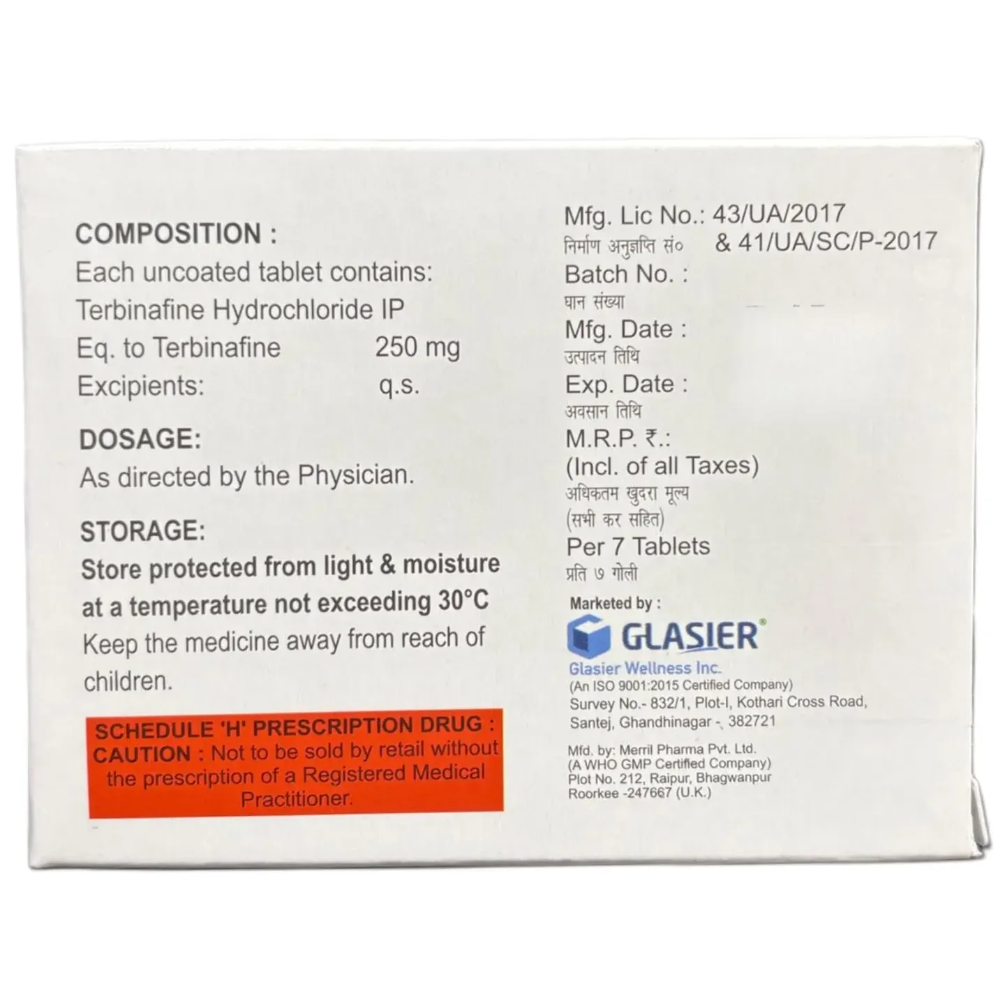 Ecoter 250 Tablet product image