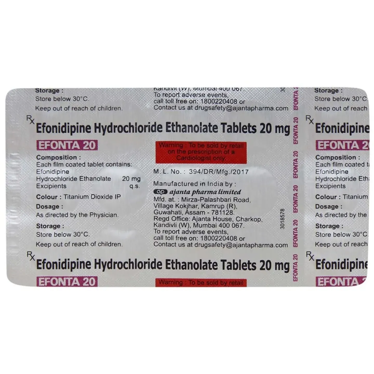 Efonta 20 Tablet product image