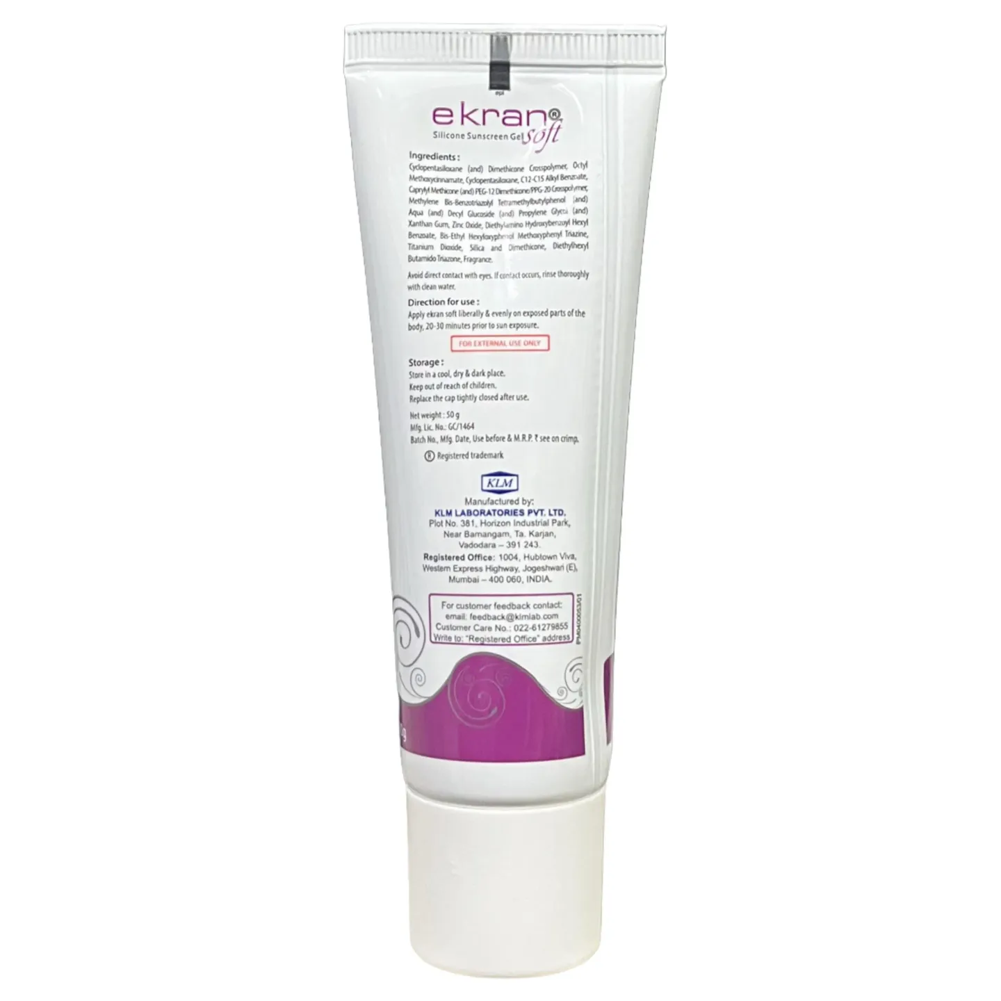 Ekran Soft Spf 50 Silicon Sunscreen Gel product image