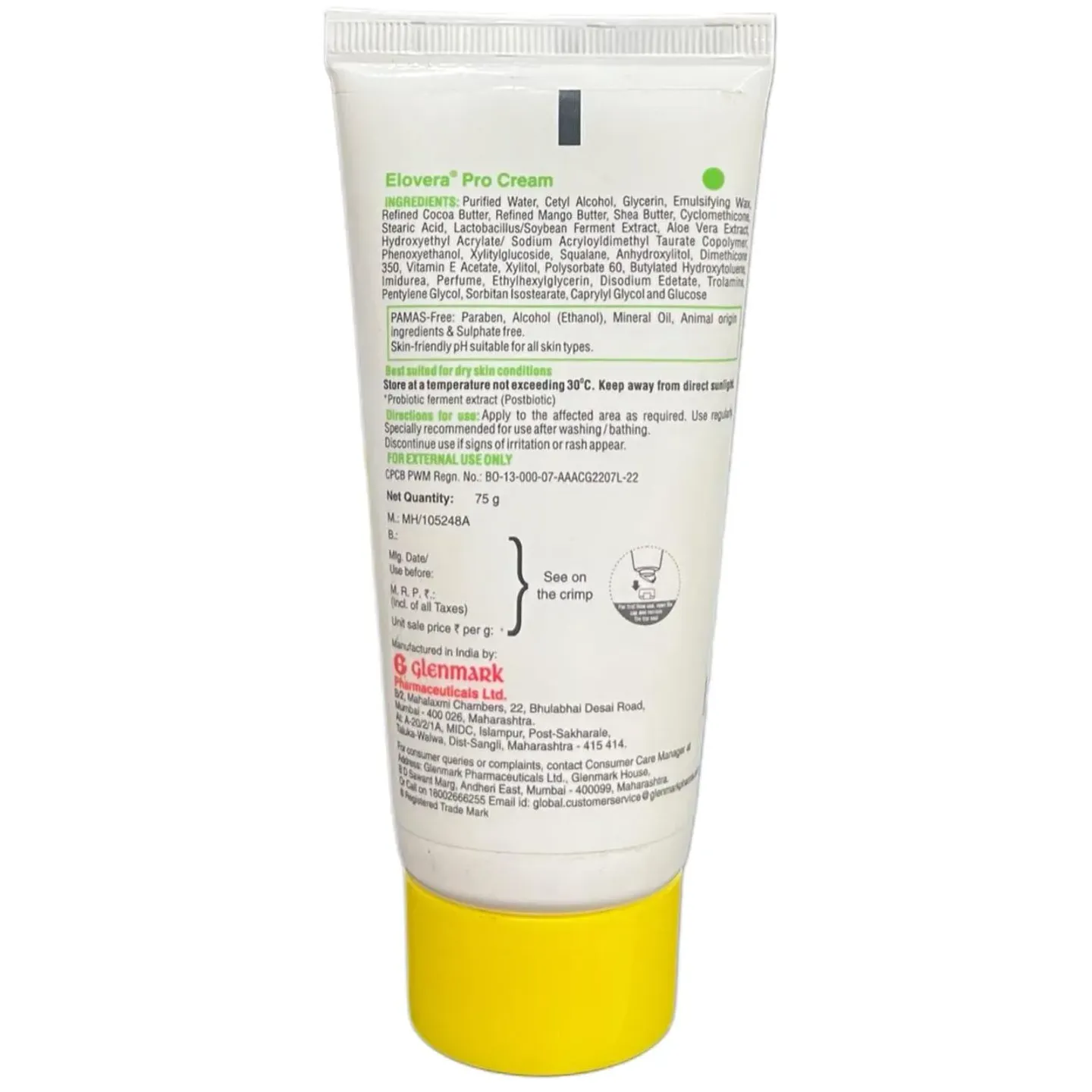 Elovera Pro Cream 75gm product image