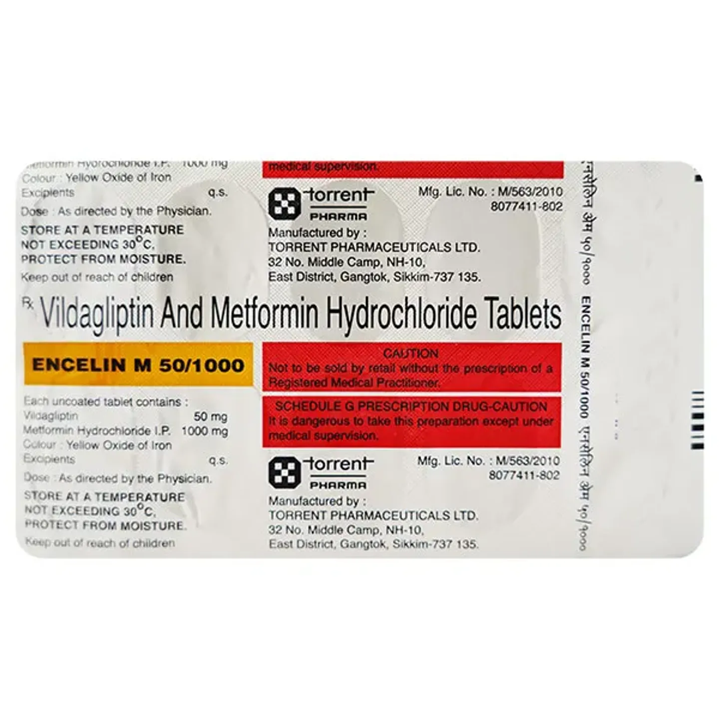 Encelin M 50/1000 Tablet product image