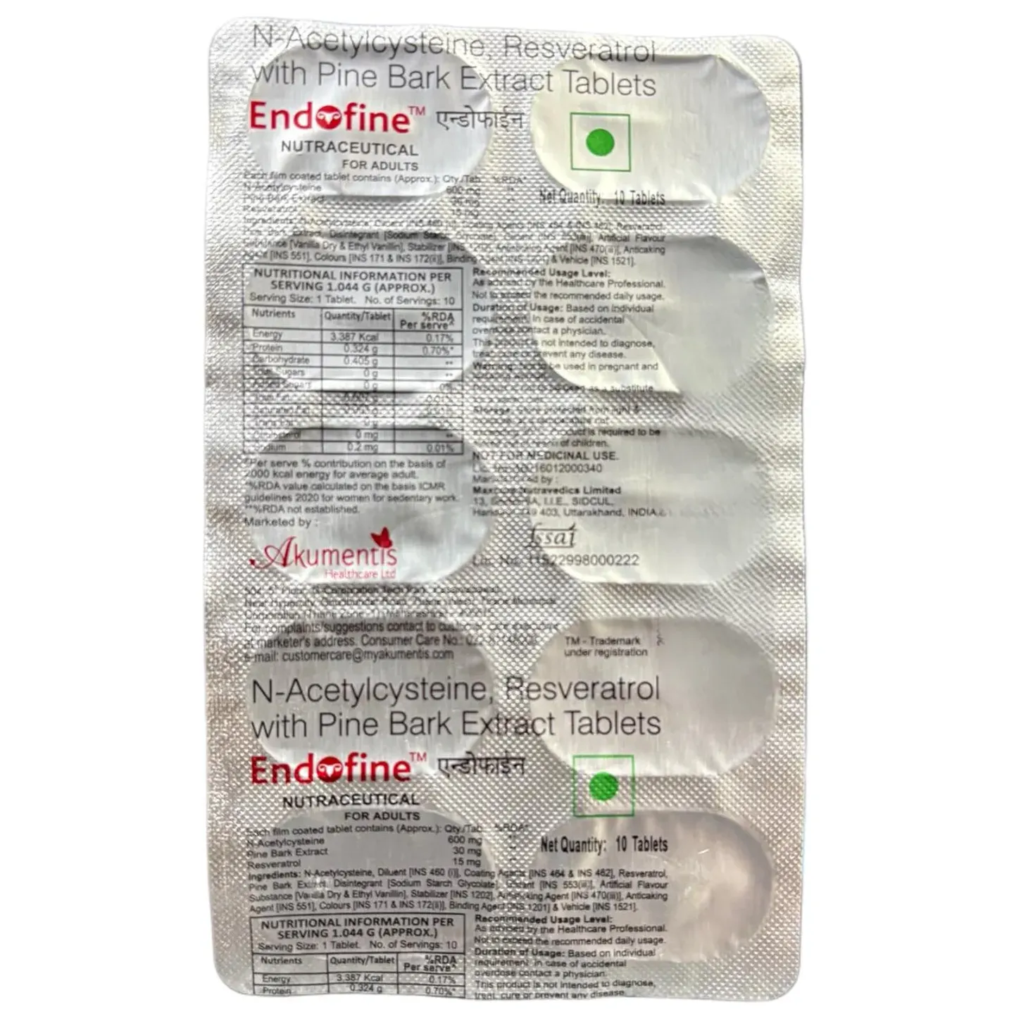 Endofine Tablet product image