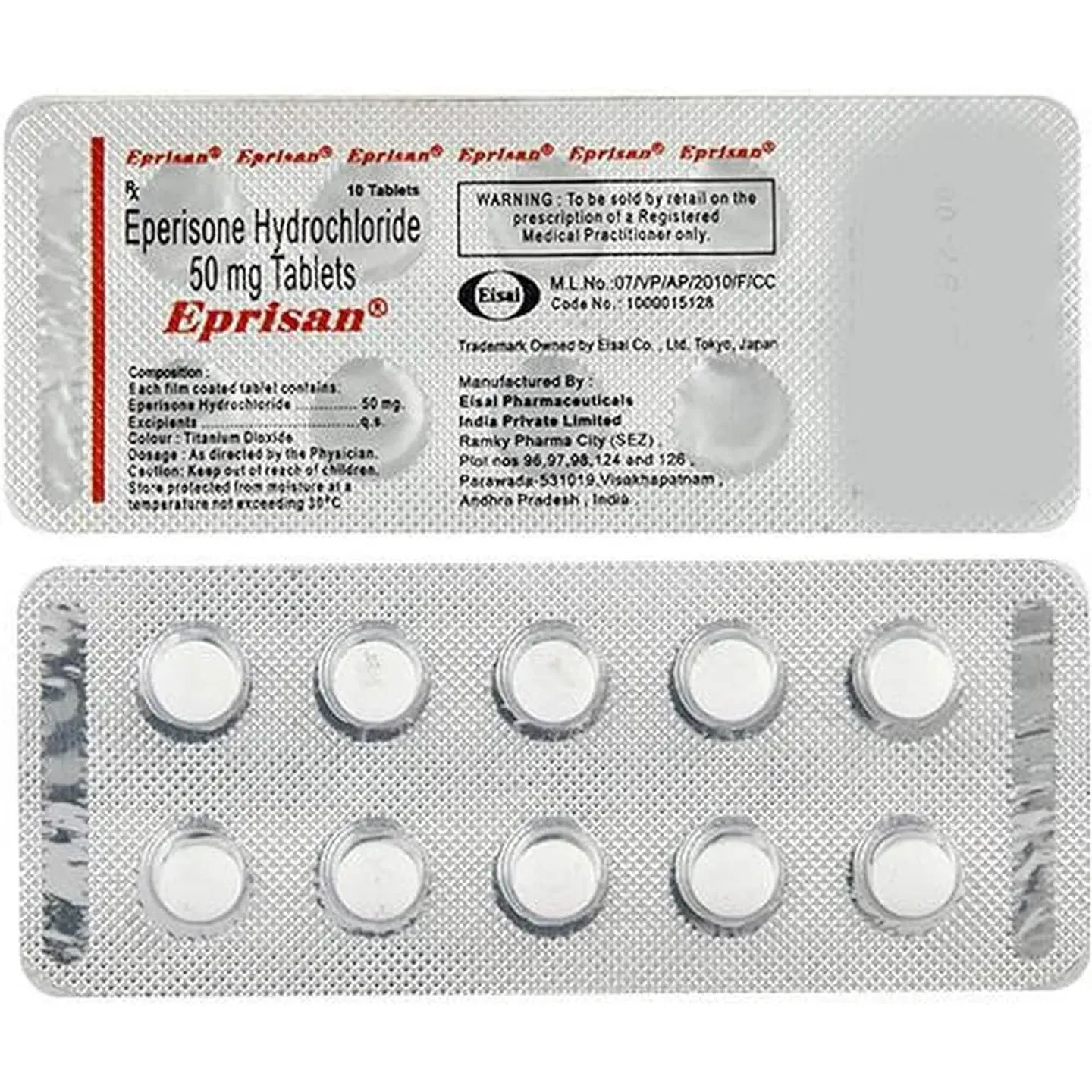 Eprisan 50mg Tablet product image