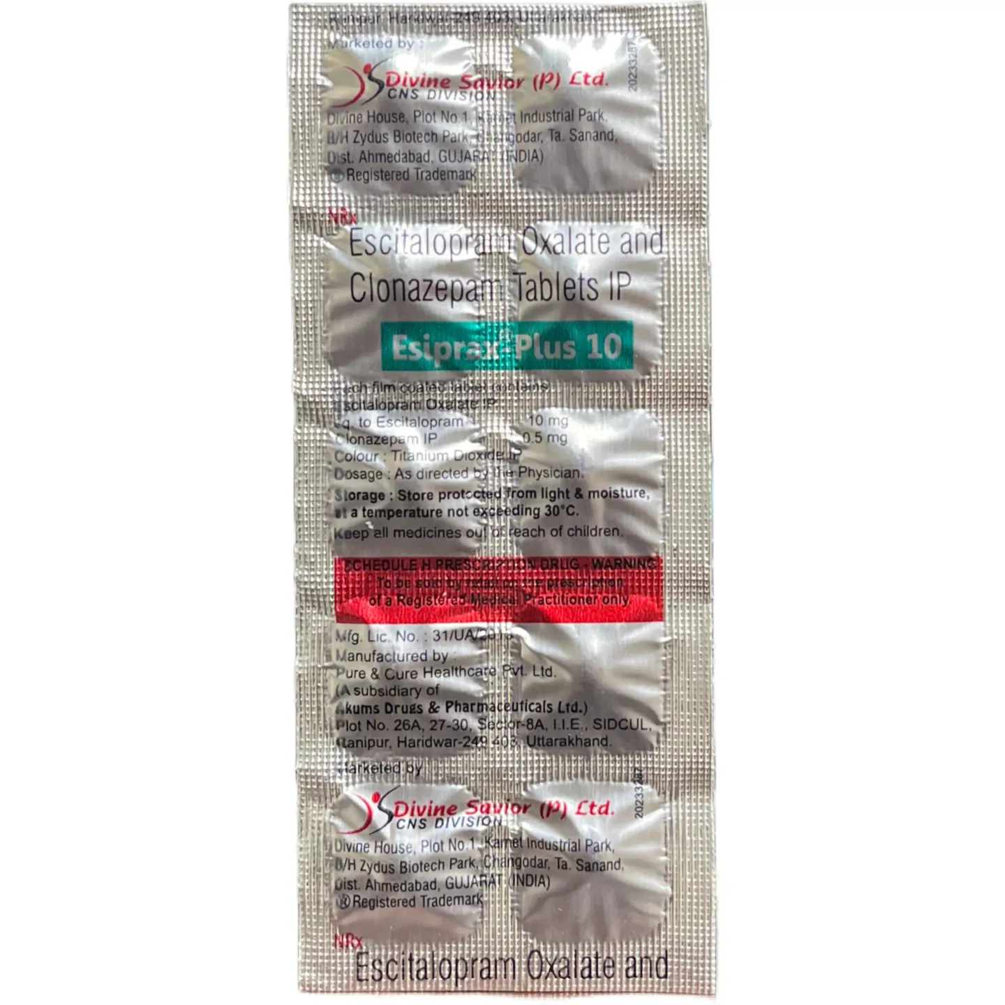 Esiprax Plus 10 Tablet product image