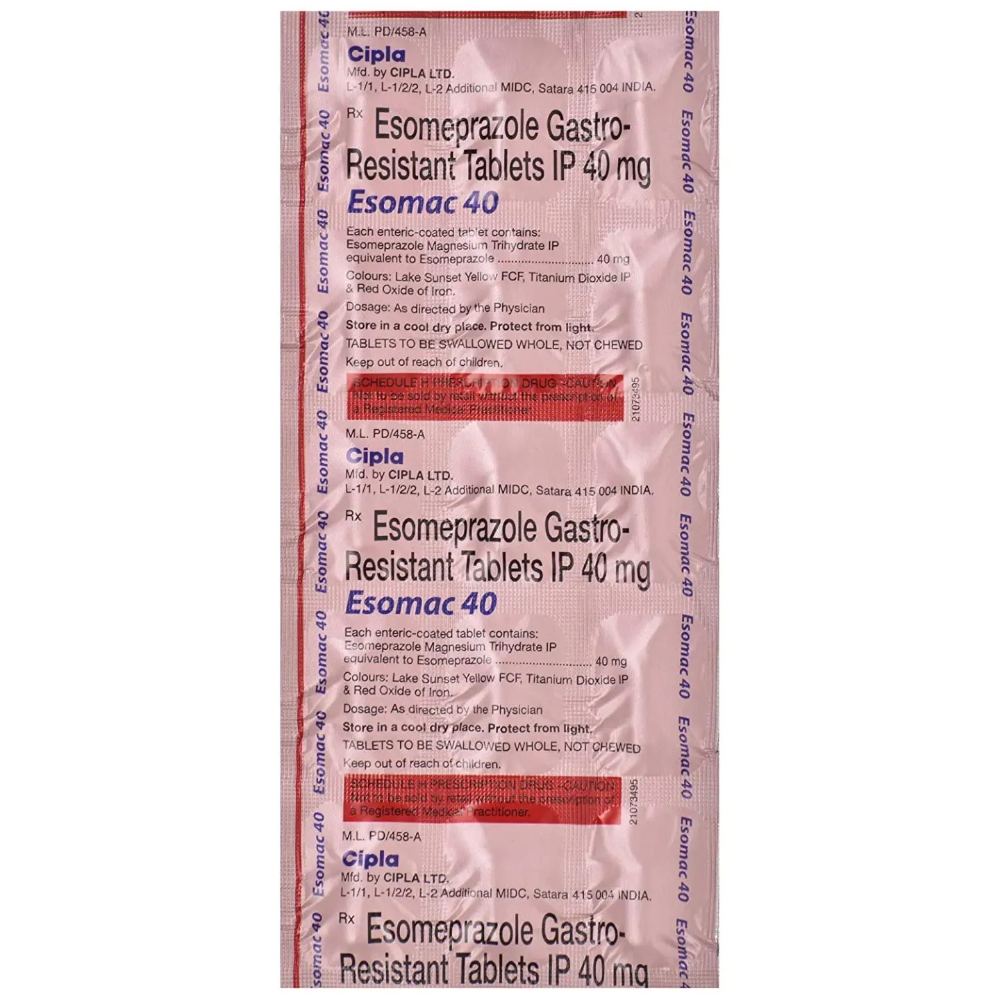 Esomac 40 Tablet product image
