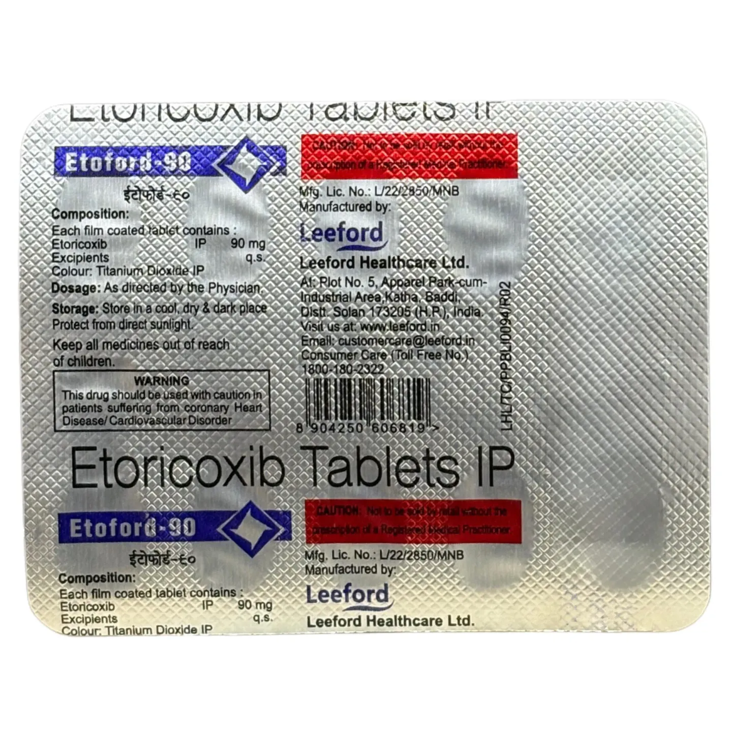 Etoford 90 Tablet product image