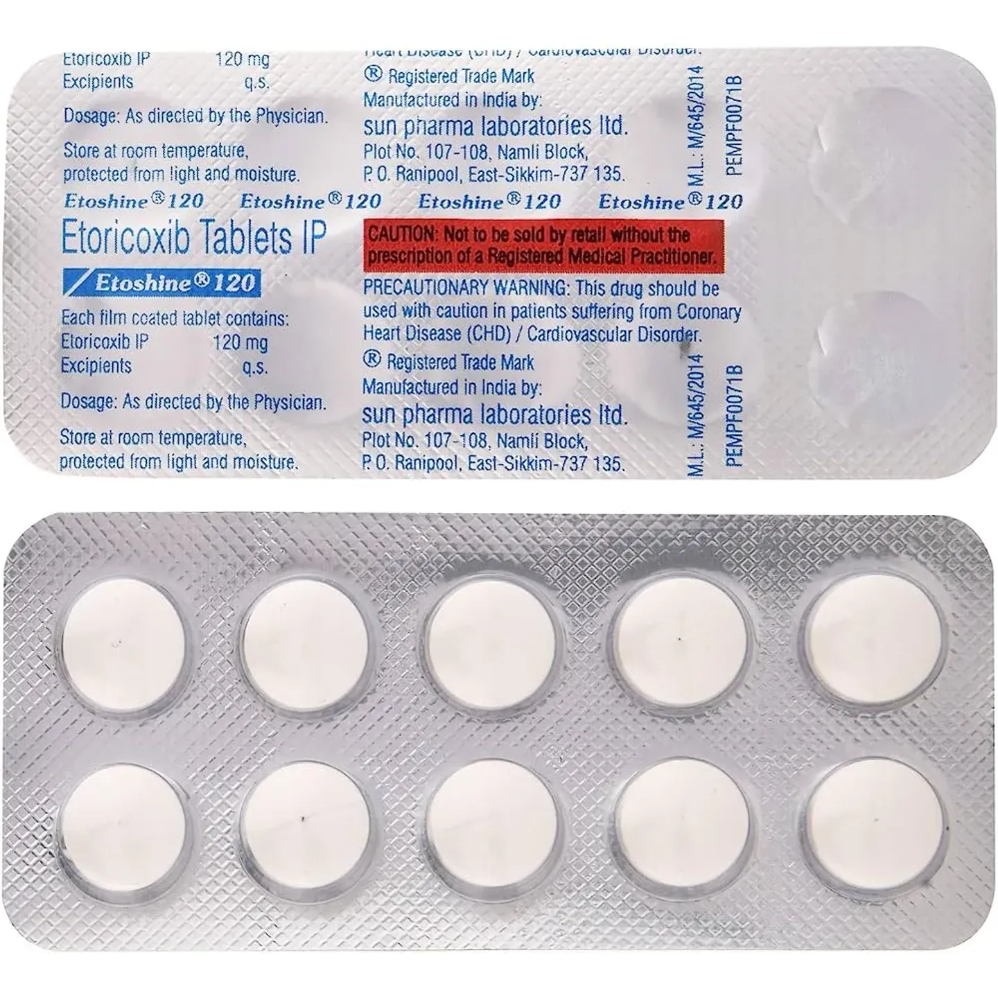 Etoshine 120 Tablet product image