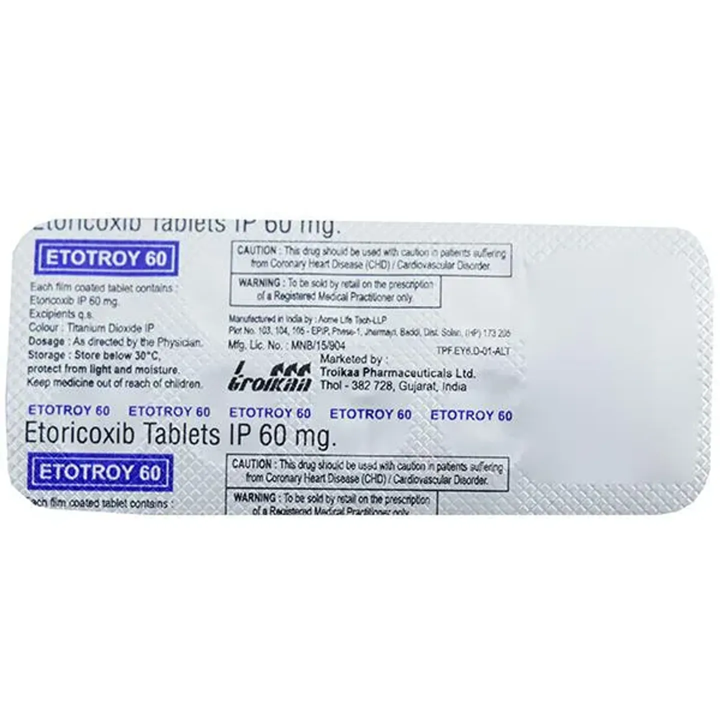 Etotroy 60 Tablet product image