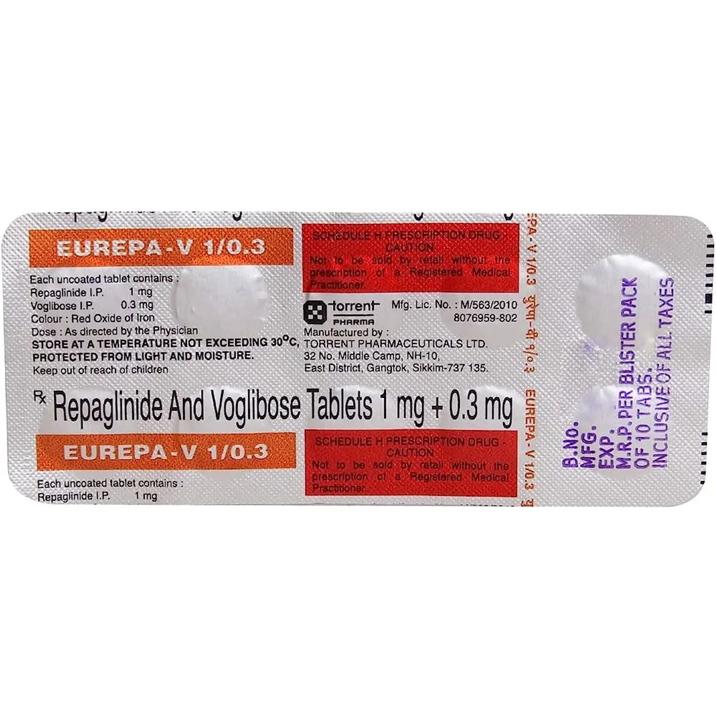 Eurepa V 1/0.3 Tablet product image