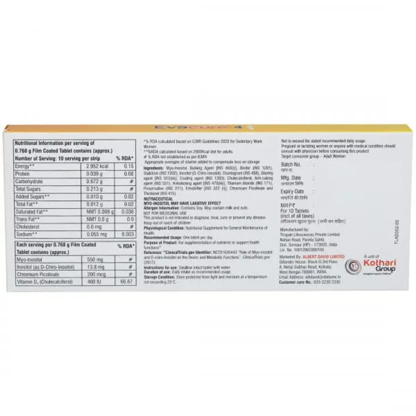 Evacure 4 Tablet product image