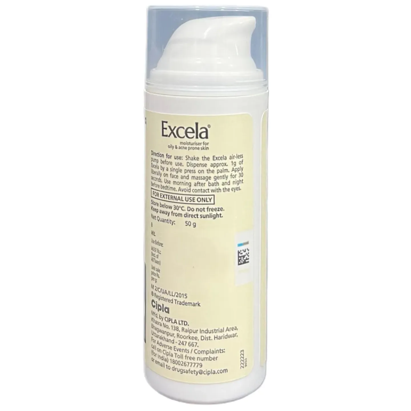 Excela Moisturiser For Oily & Acne Prone Skin product image