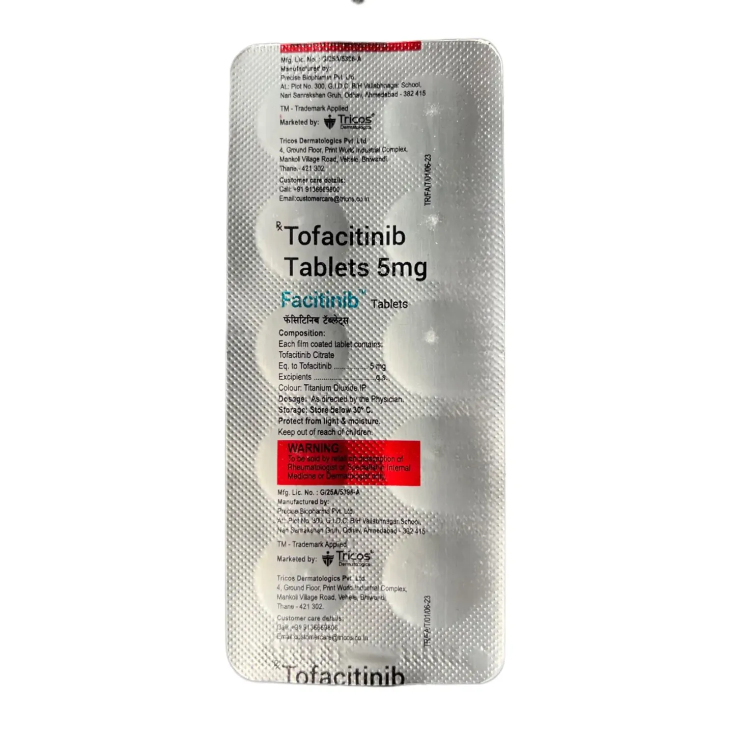 Facitinib Tablet product image