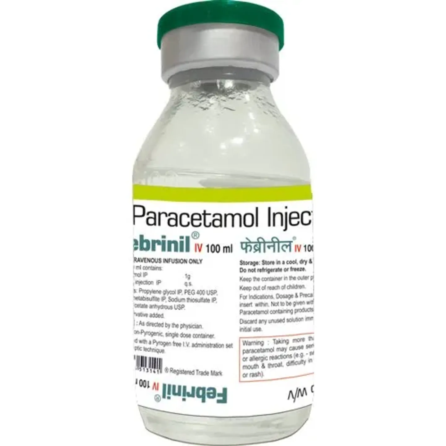 Febrinil Iv Infusion 100 Ml product image