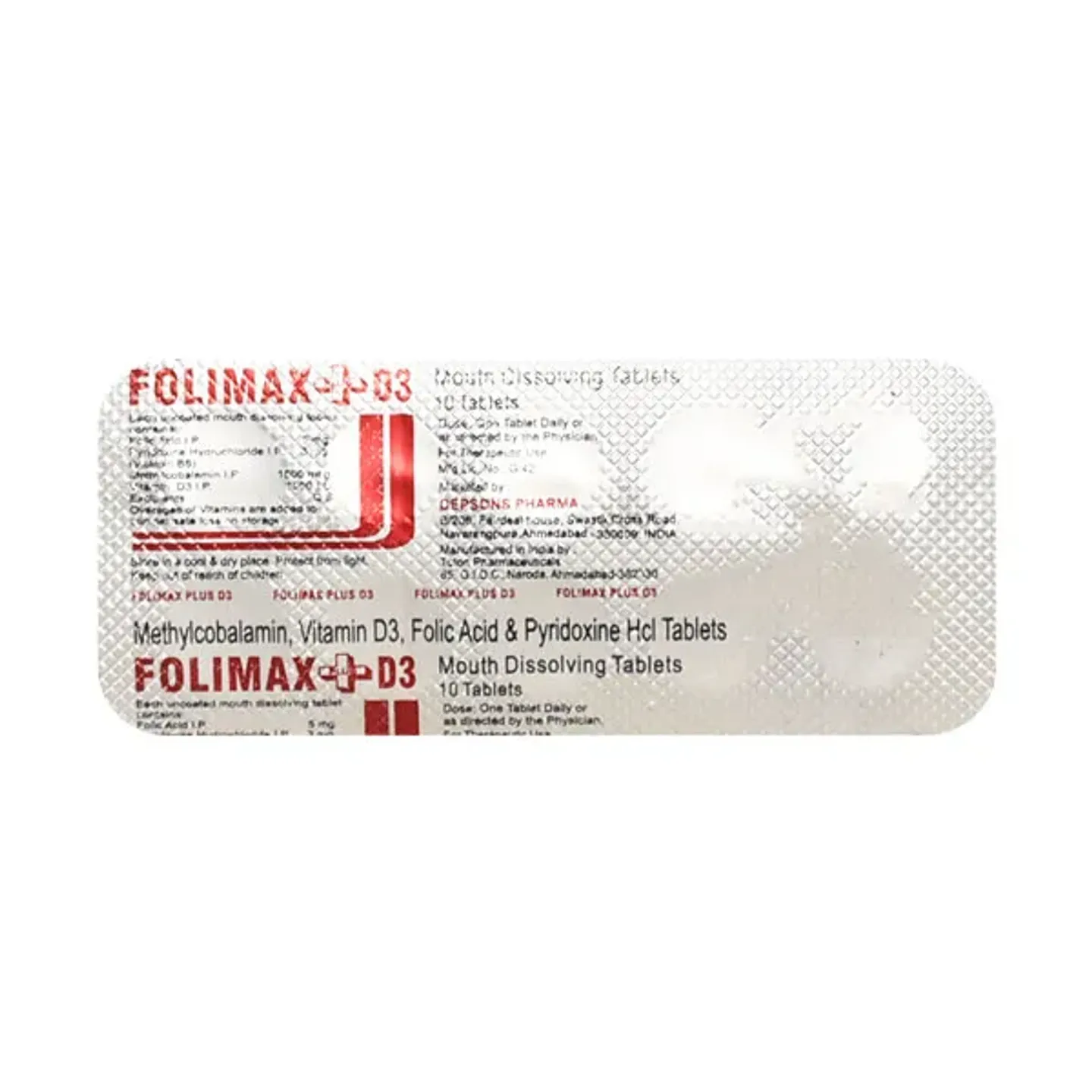 Folimax Plus D3 Tablet product image