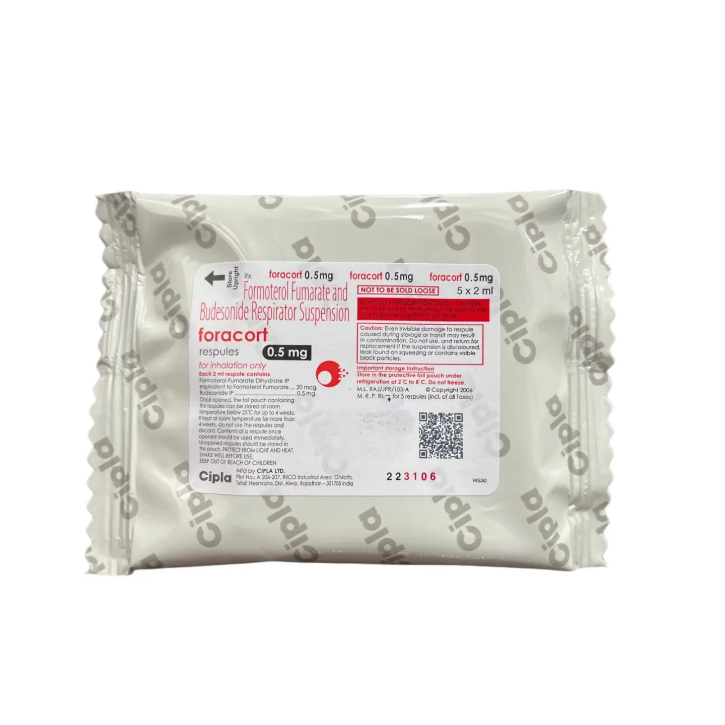 Foracort 0.5mg Respules product image