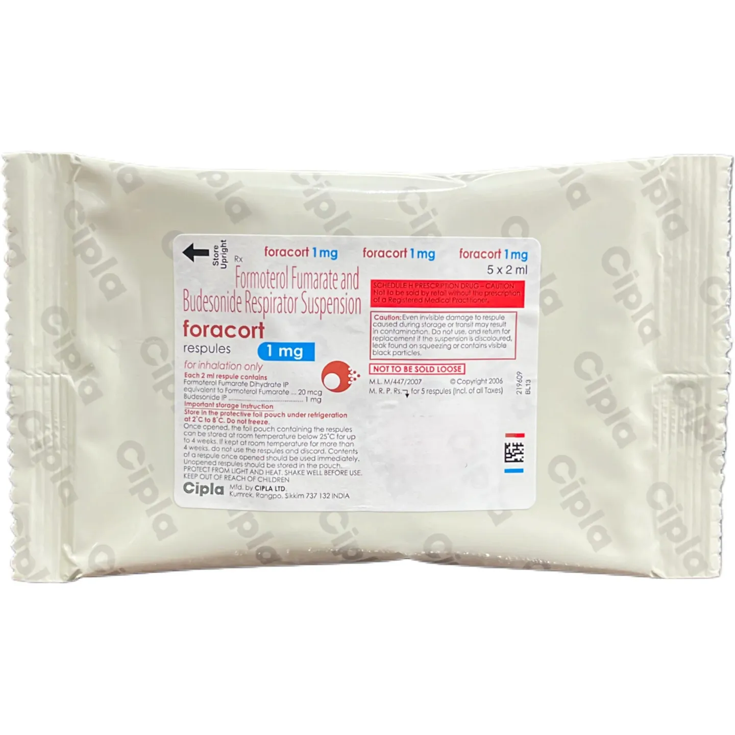 Foracort 1mg Respules 2ml X 5 product image