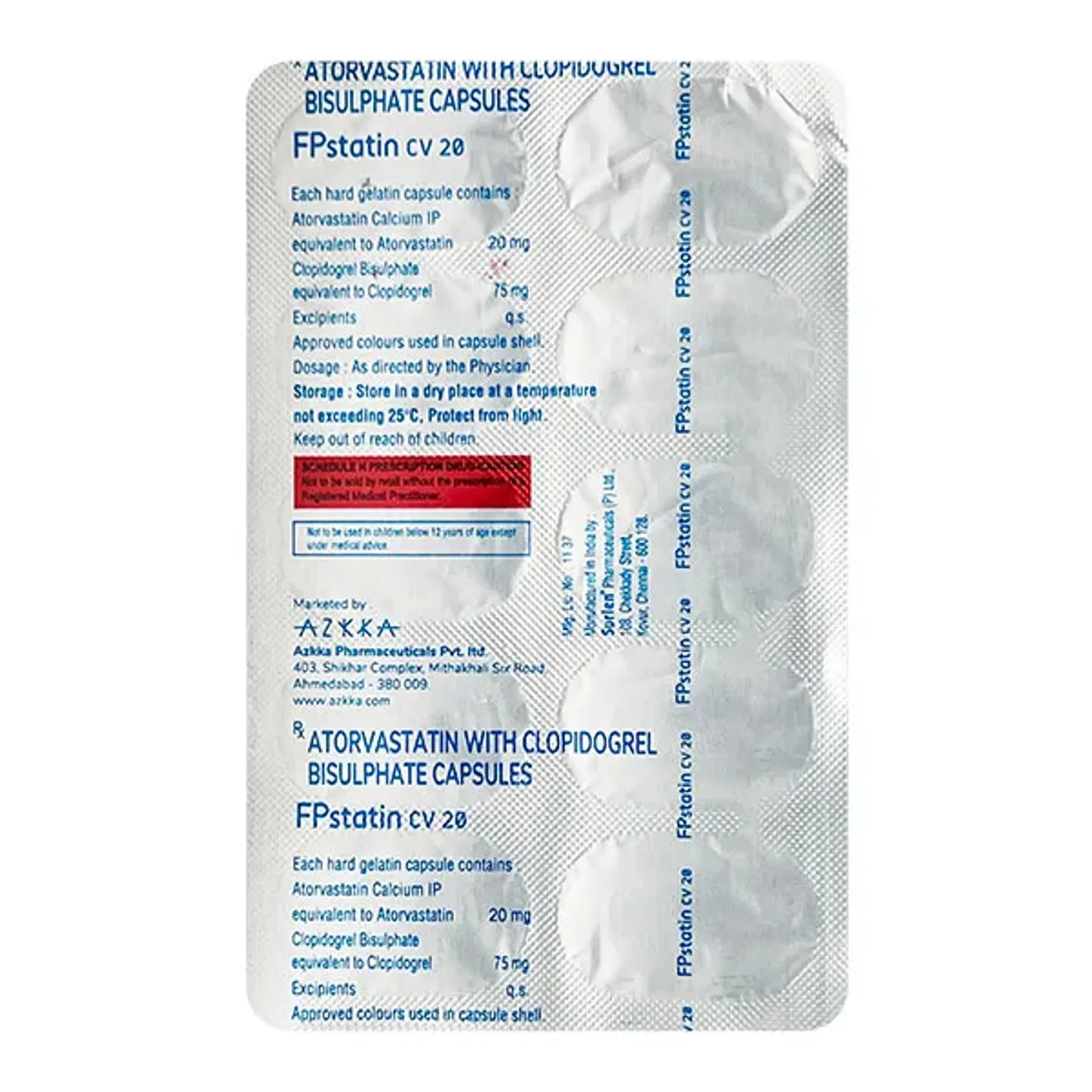 Fpstatin Cv 20 Capsule product image