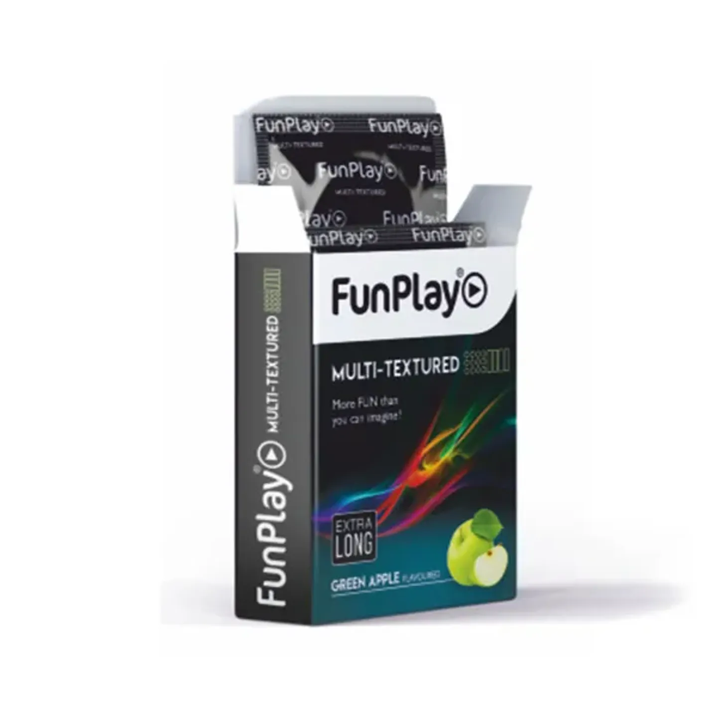 Funplay Multi-textured Green Apple Condoms product image