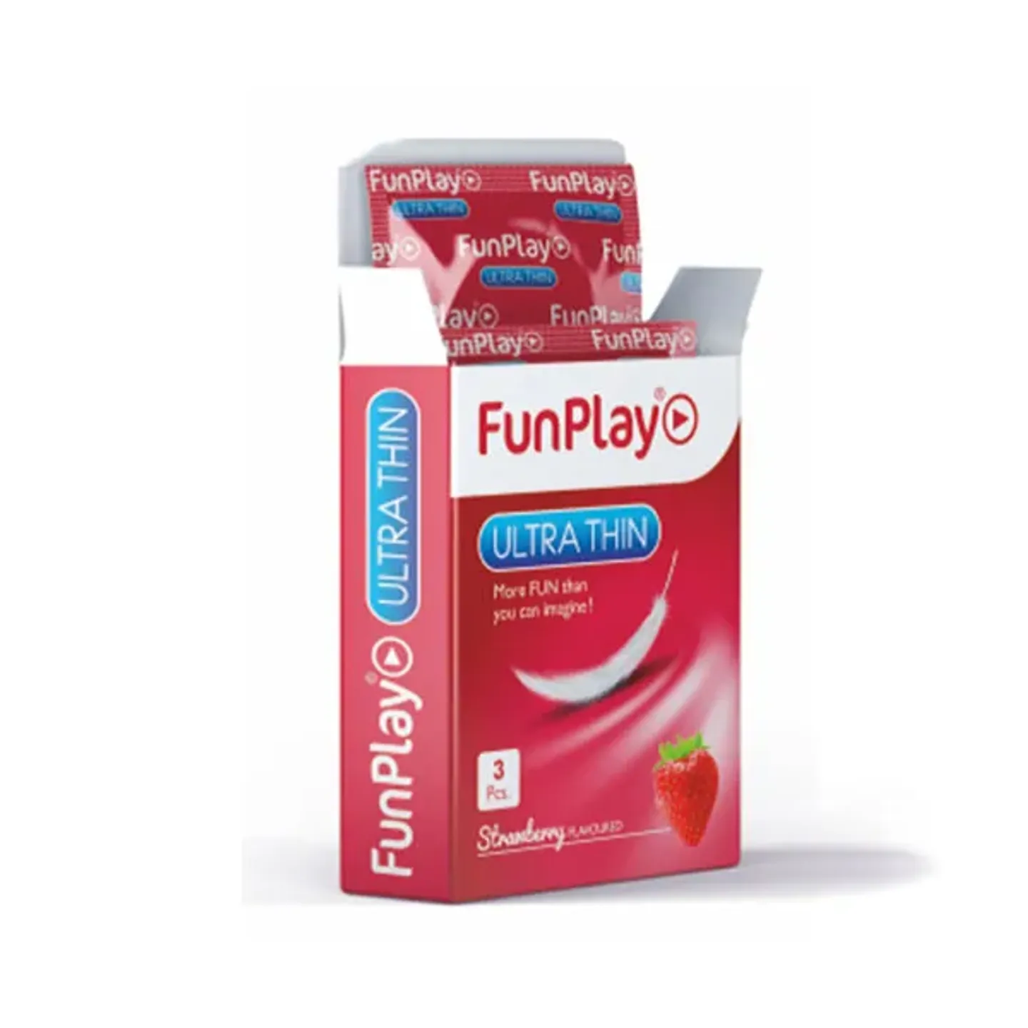Funplay Ultrathin Strawberry 3 Pcs product image