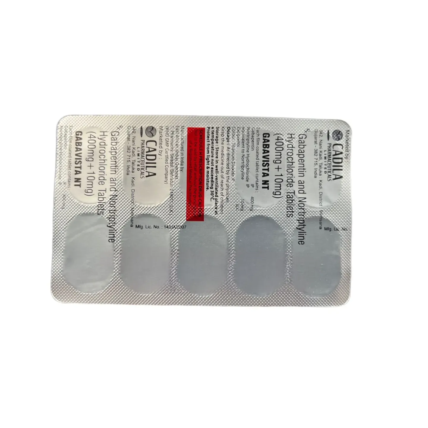 Gabavista Nt Tablet product image