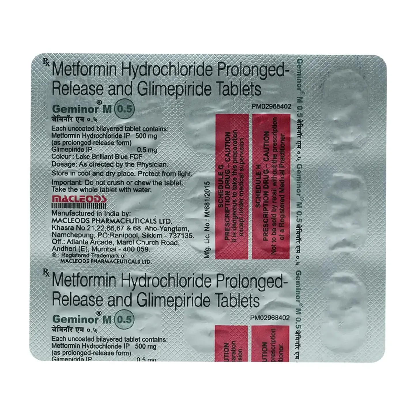 Geminor M 0.5 Tablet product image