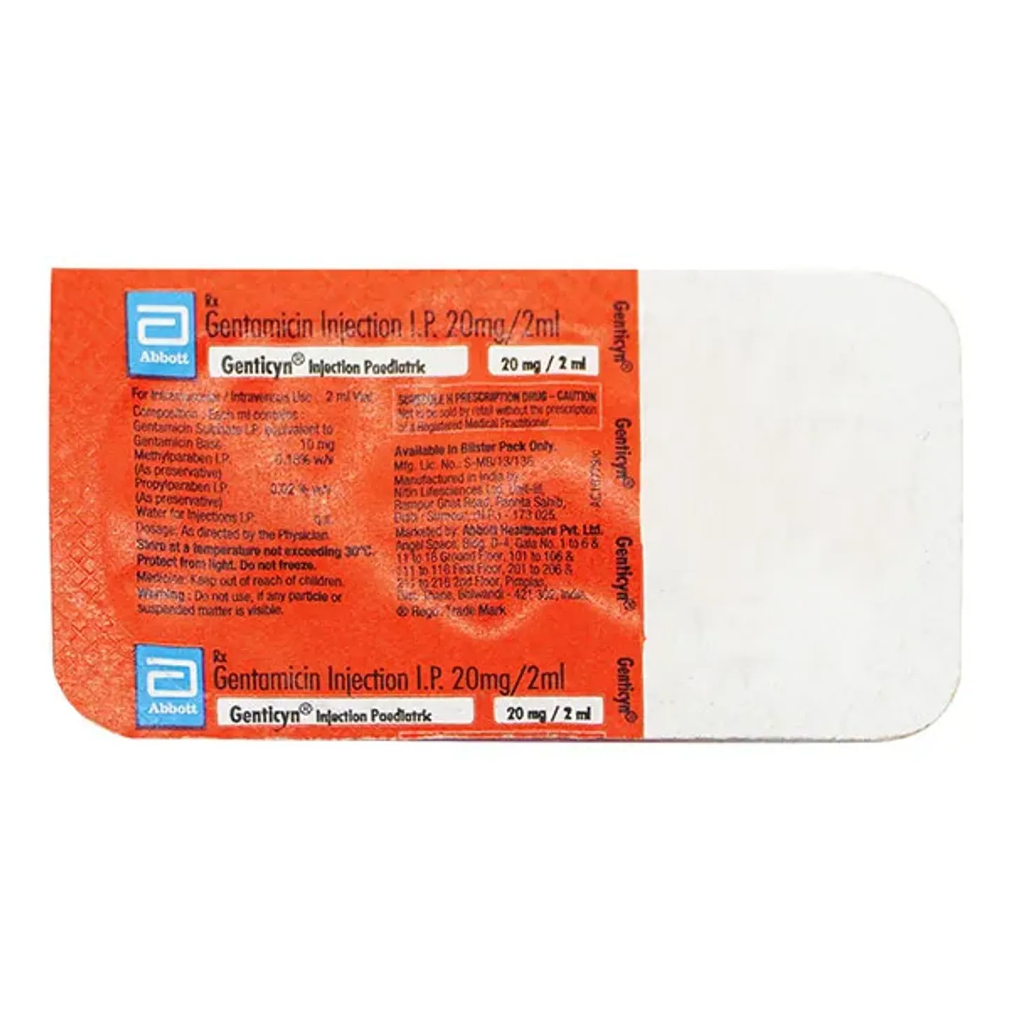 Genticyn 20 Injection product image