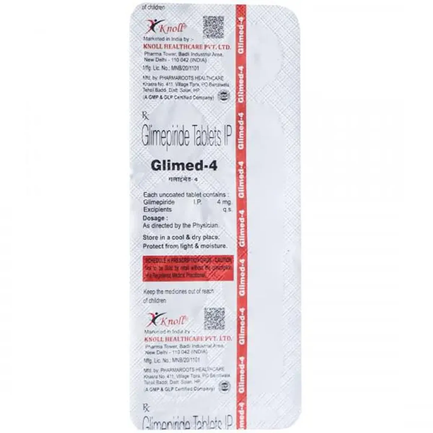Glimed 4mg Tablet product image