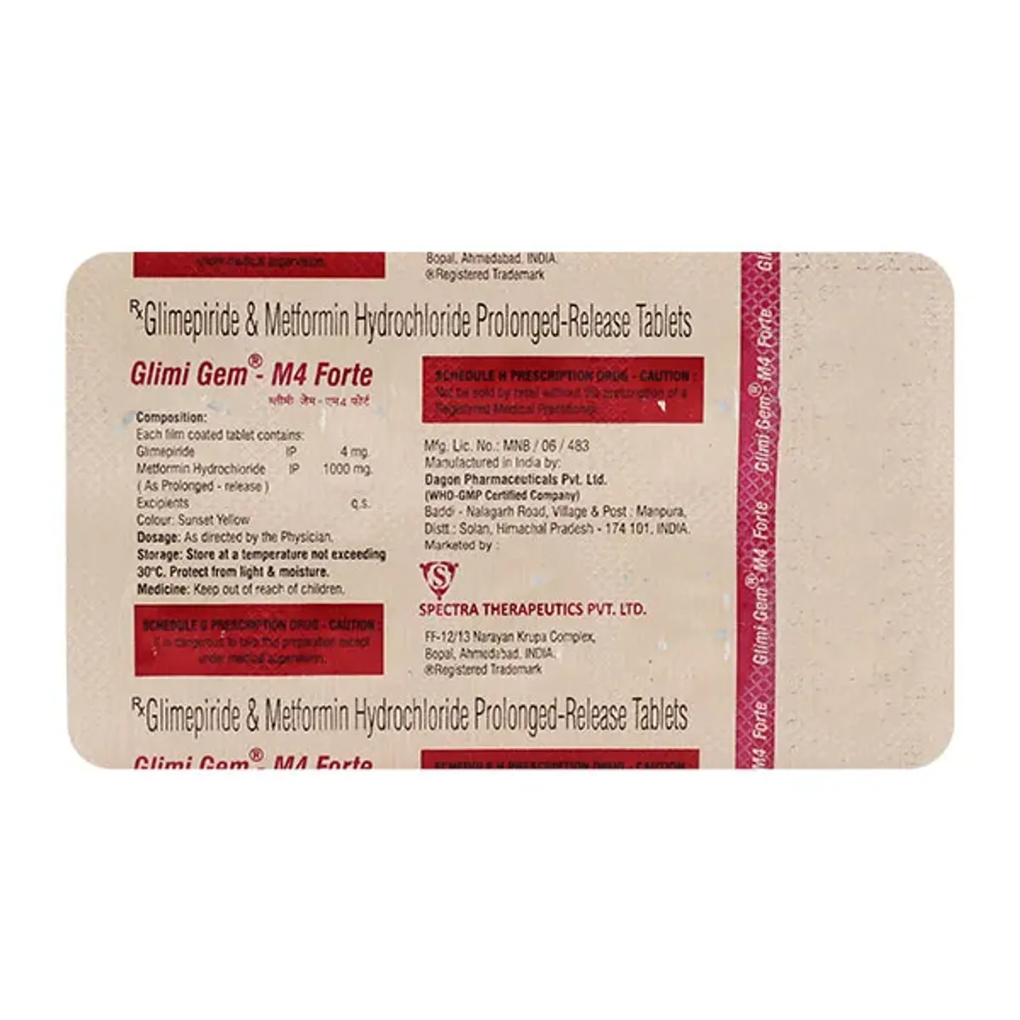 Glimigem M4 Forte Tablet product image