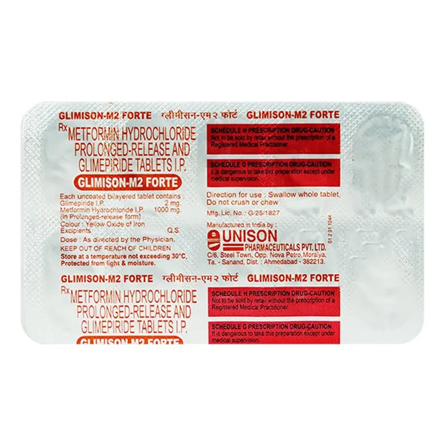 Glimison-m 2 Forte Tablet product image