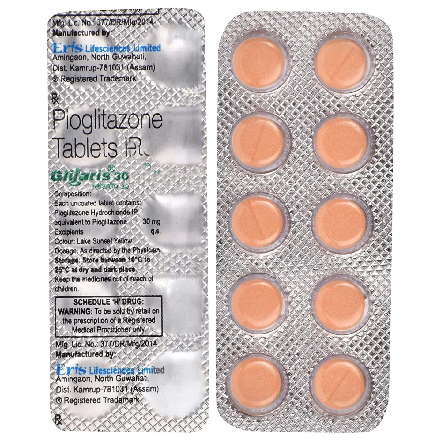 Glitaris 30 Tablet product image