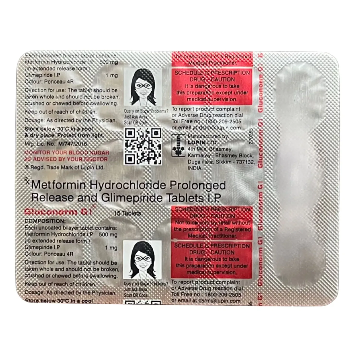 Gluconorm G1 Tablet product image