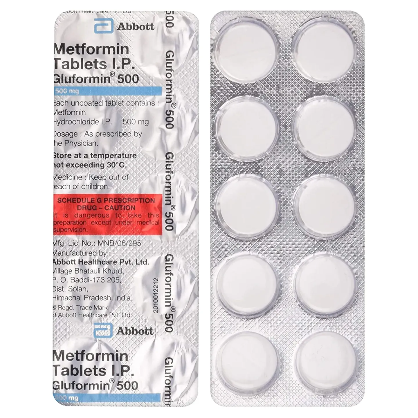 Gluformin 500 Tablet product image