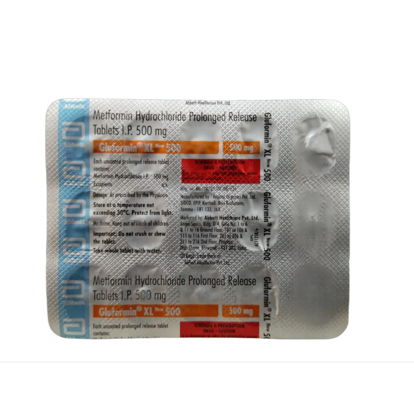 Gluformin Xl 500 Tablet product image