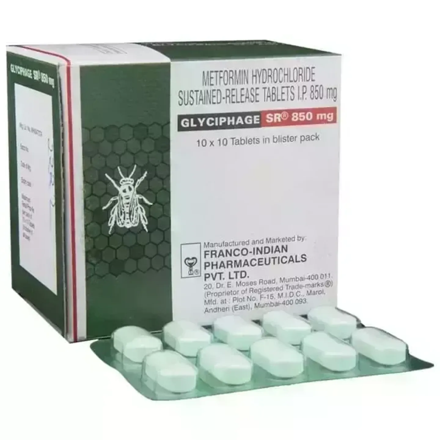 Glyciphage 850 Tablet product image