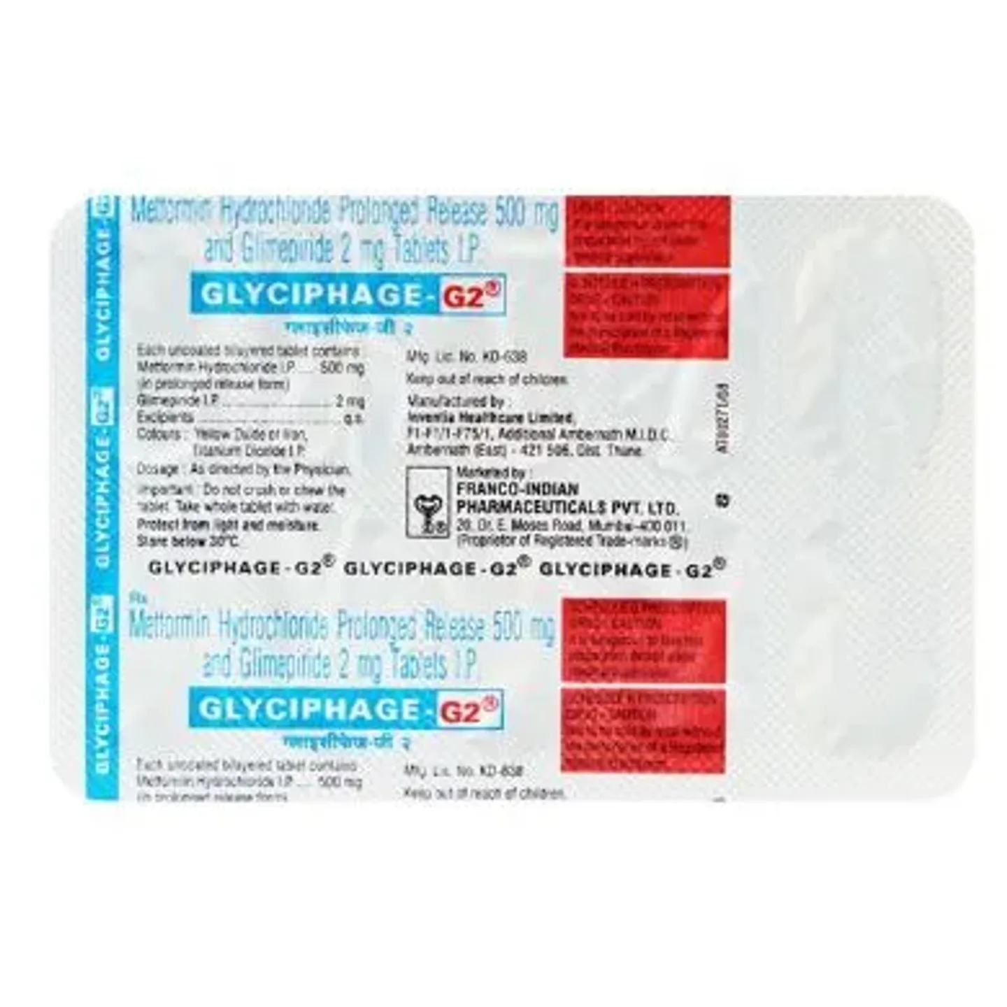 Glyciphage G2 Tablet product image
