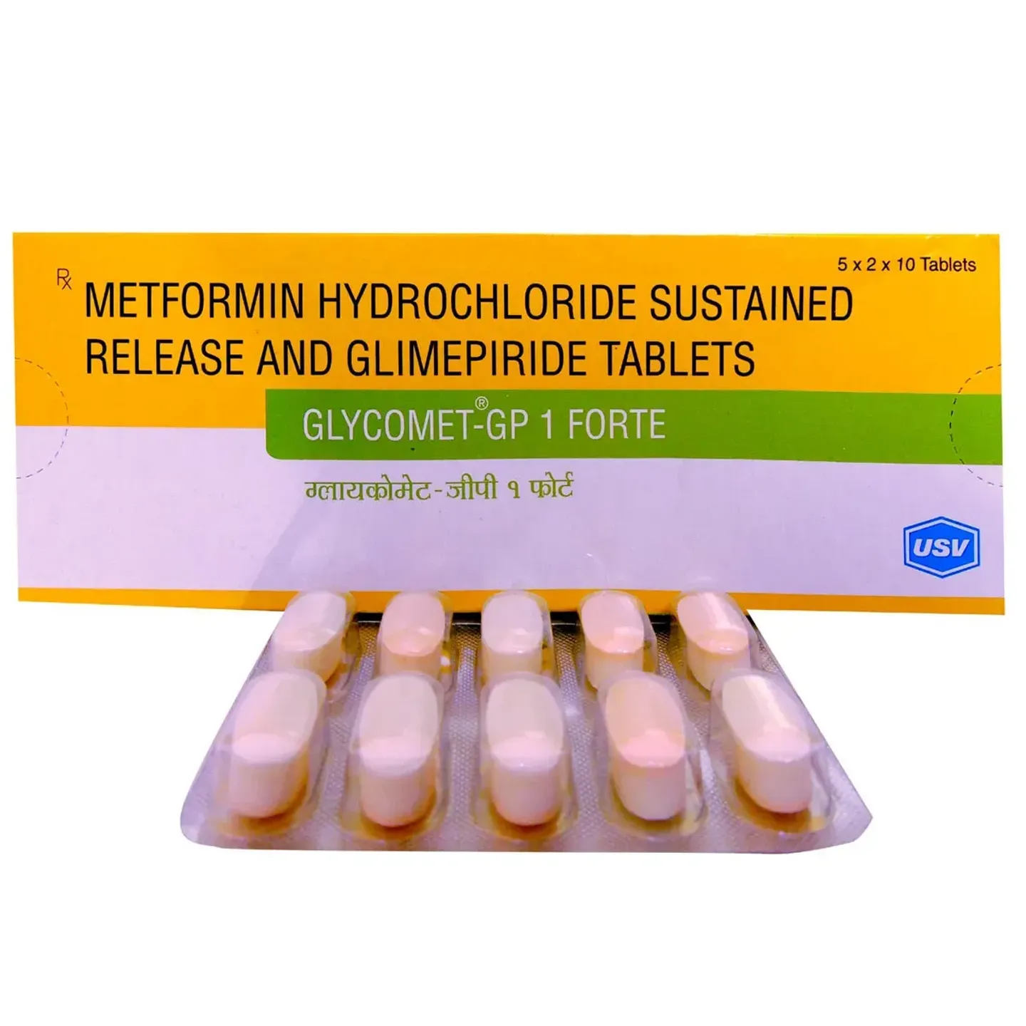 Glycomet-gp 1 Forte Tablet product image