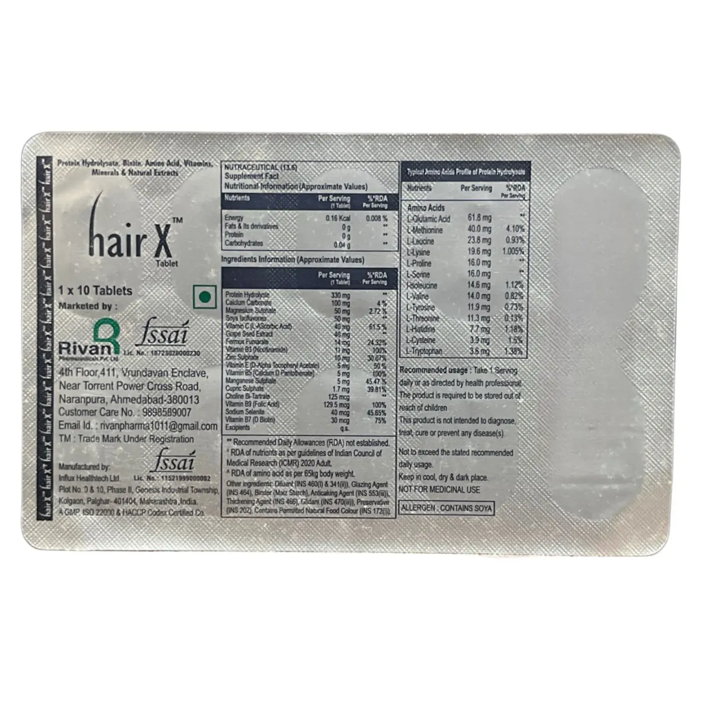Hair X Tablet product image
