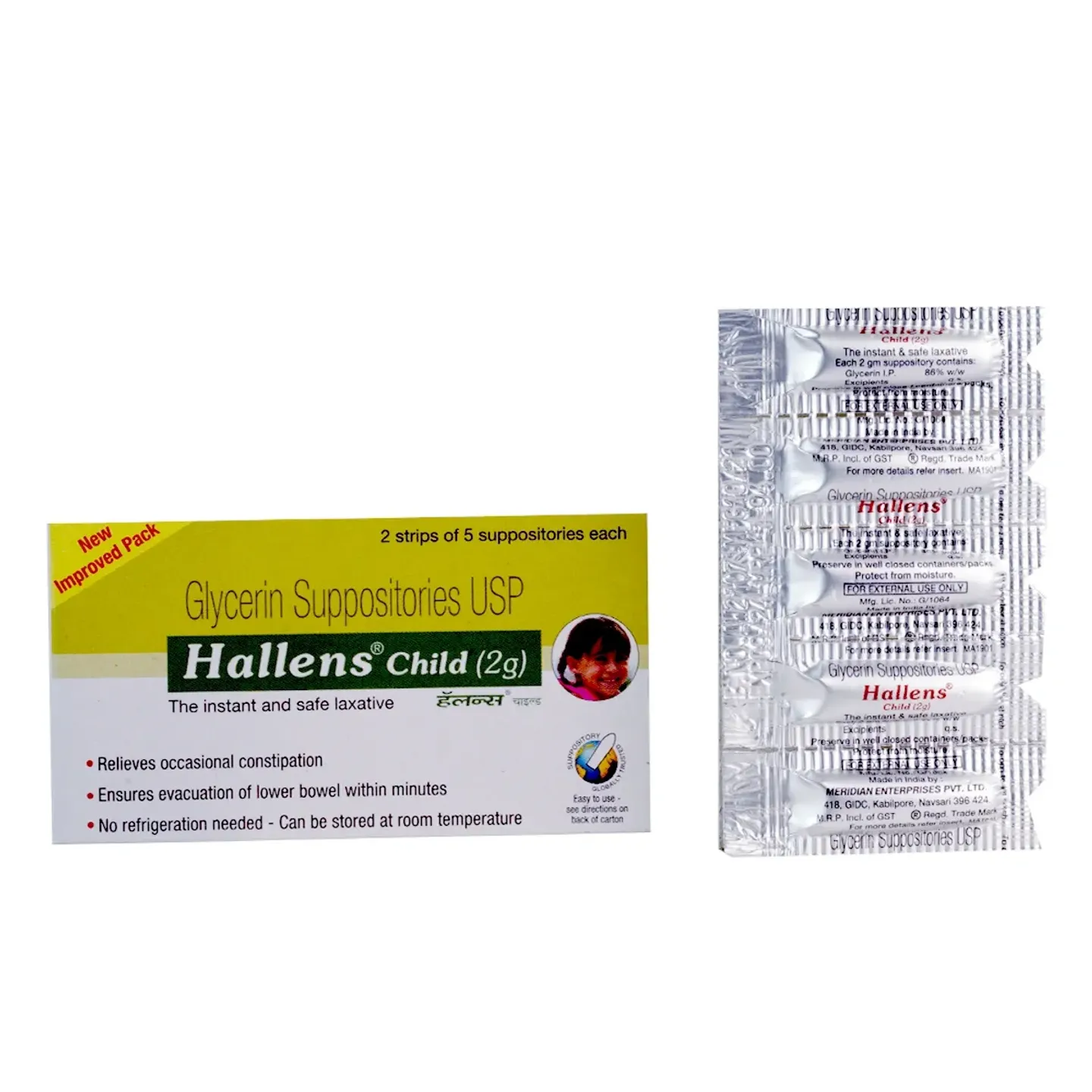 Hallens Child Suppositories 2g product image