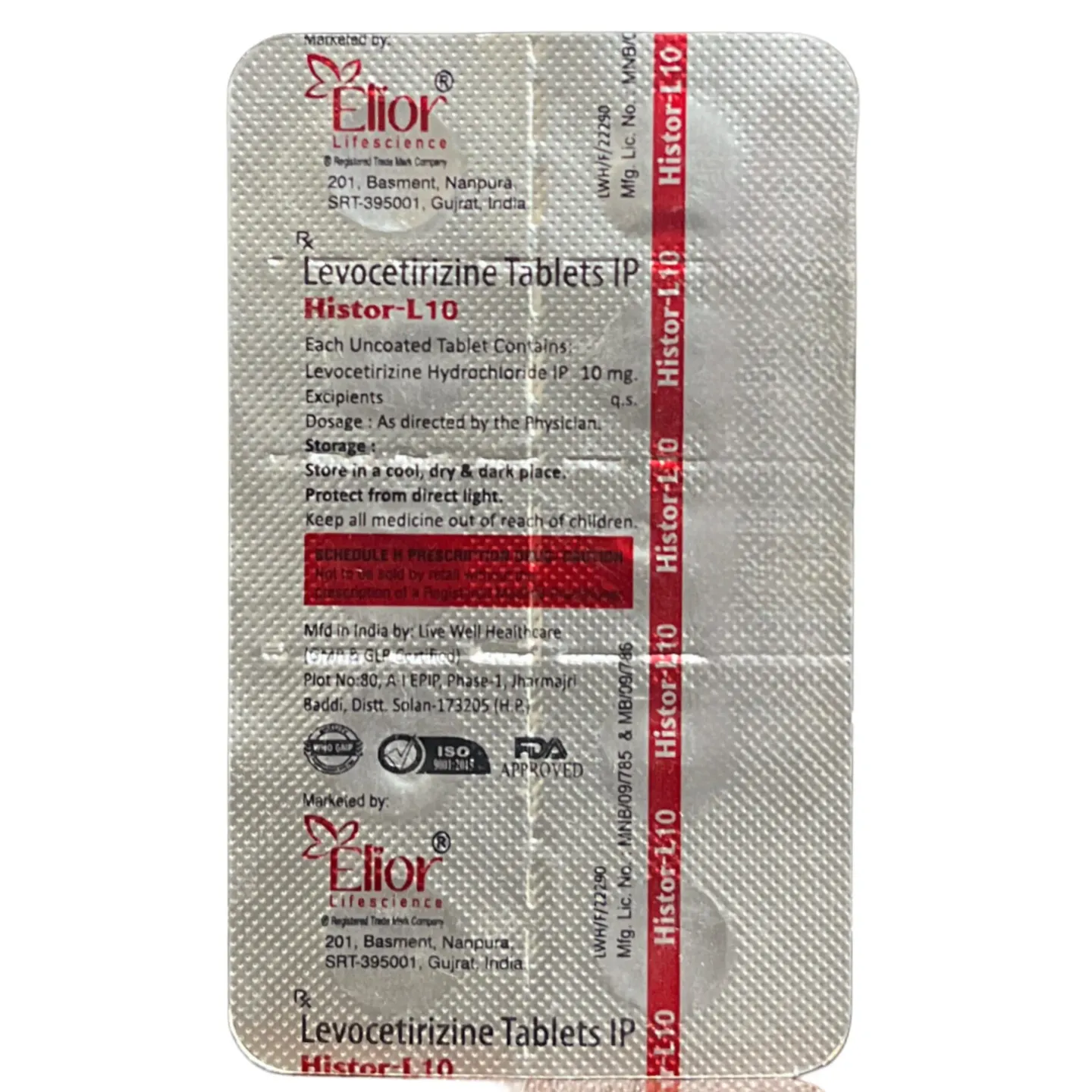 Histor L 10 Tablet product image