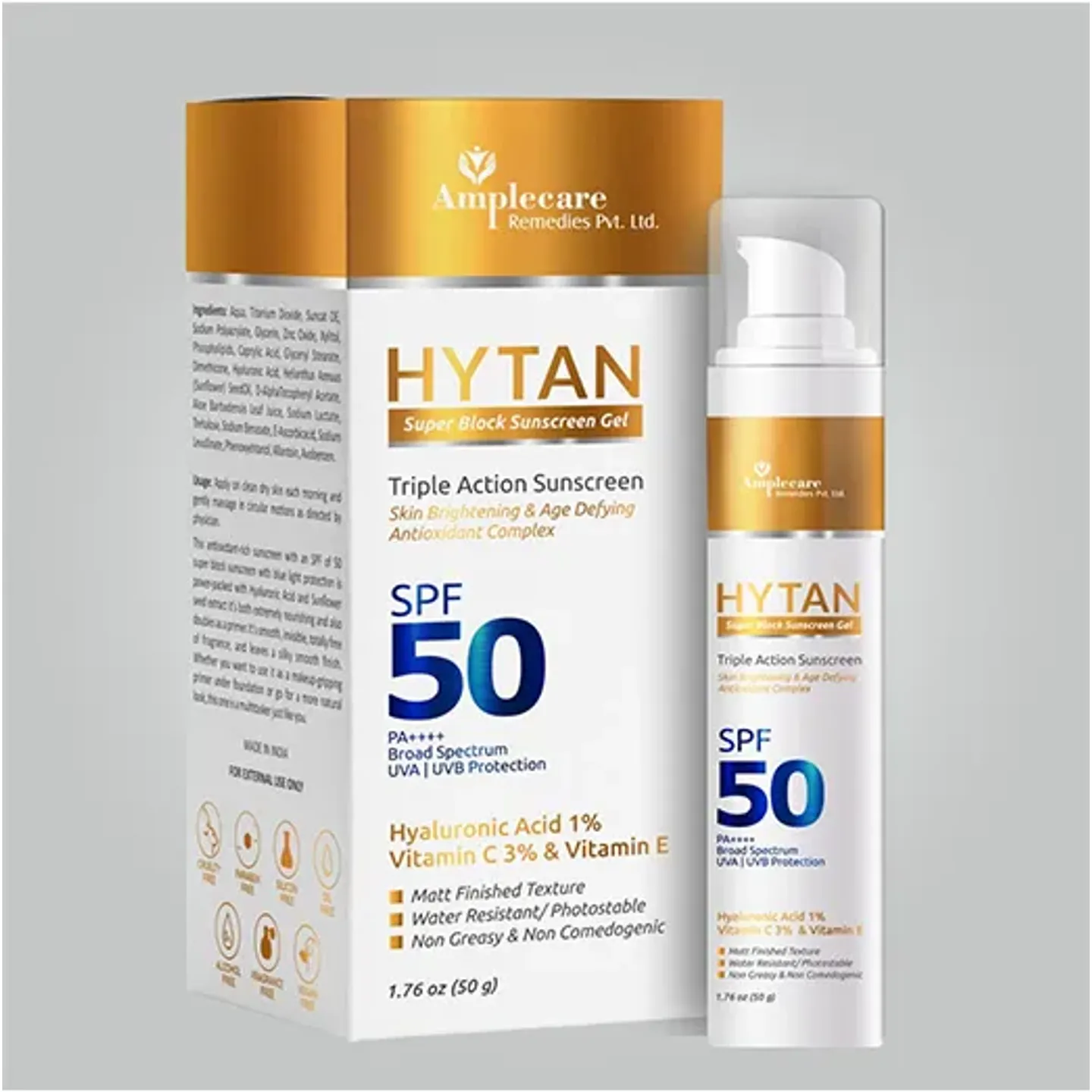 Hytan Spf 50 Sunscreen Gel 50gm product image
