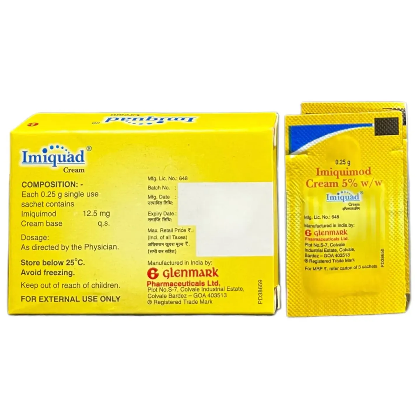 Imiquad Cream 0.25gm product image