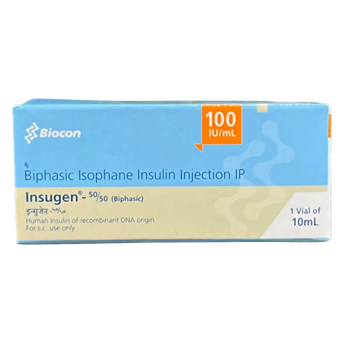Insugen 50/50 Injection 100iu/ml product image
