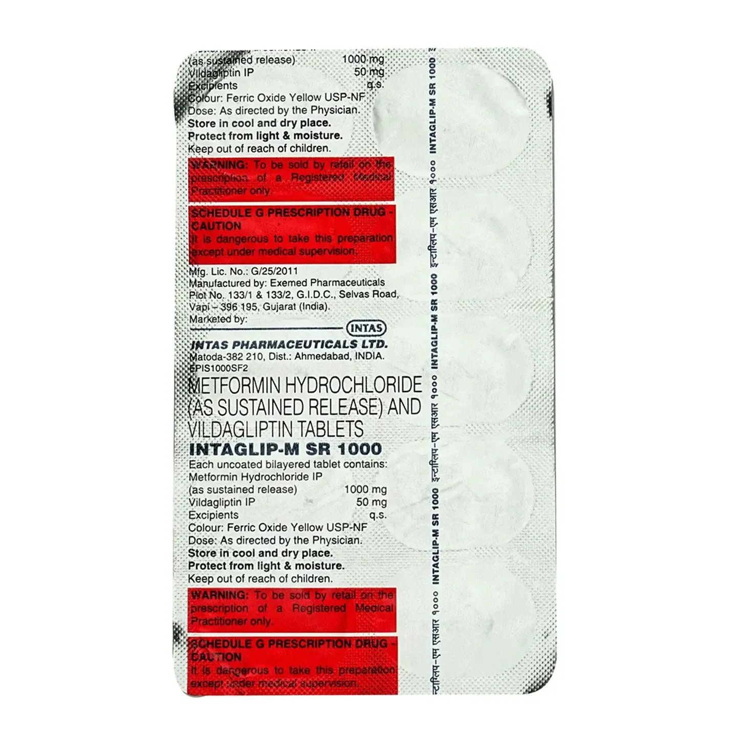 Intaglip M Sr 1000 Tablet product image