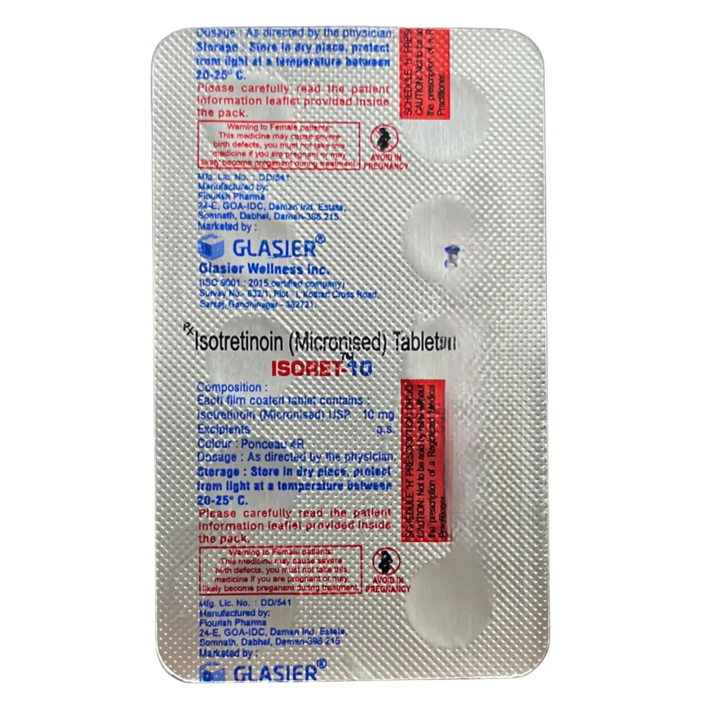 Isoret 10 Tablet product image