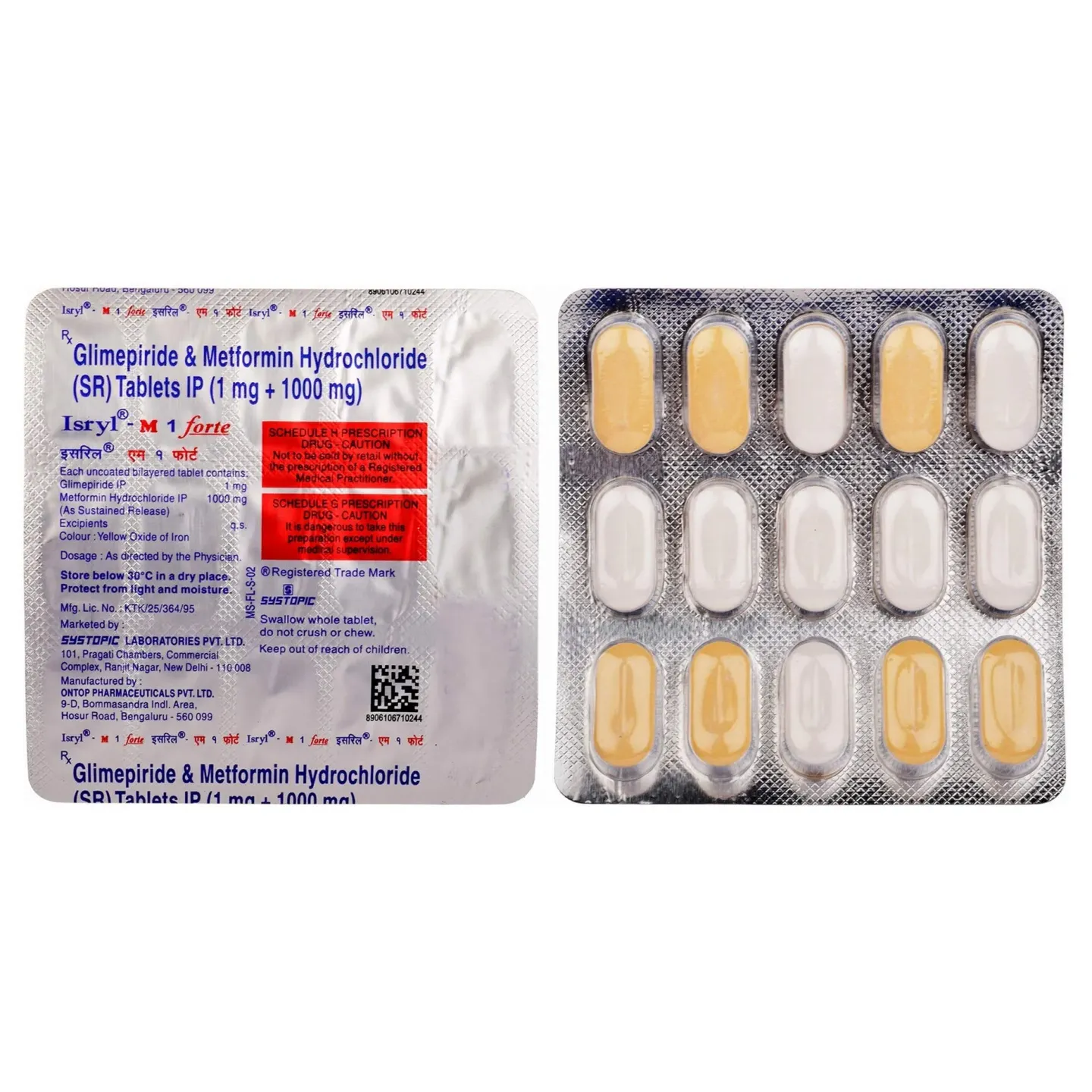 Isryl M 1 Forte Tablet product image