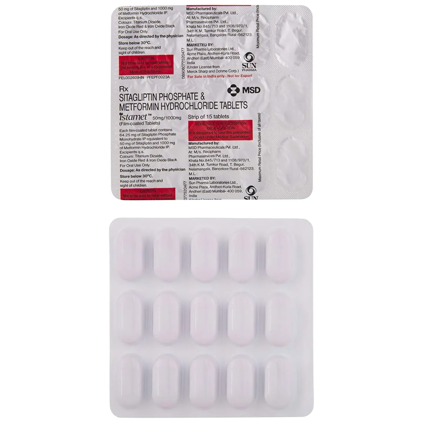 Istamet 50/1000 Tablet product image