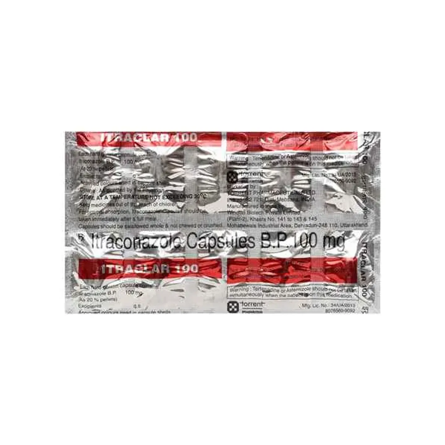 Itraclar 100mg Capsule product image