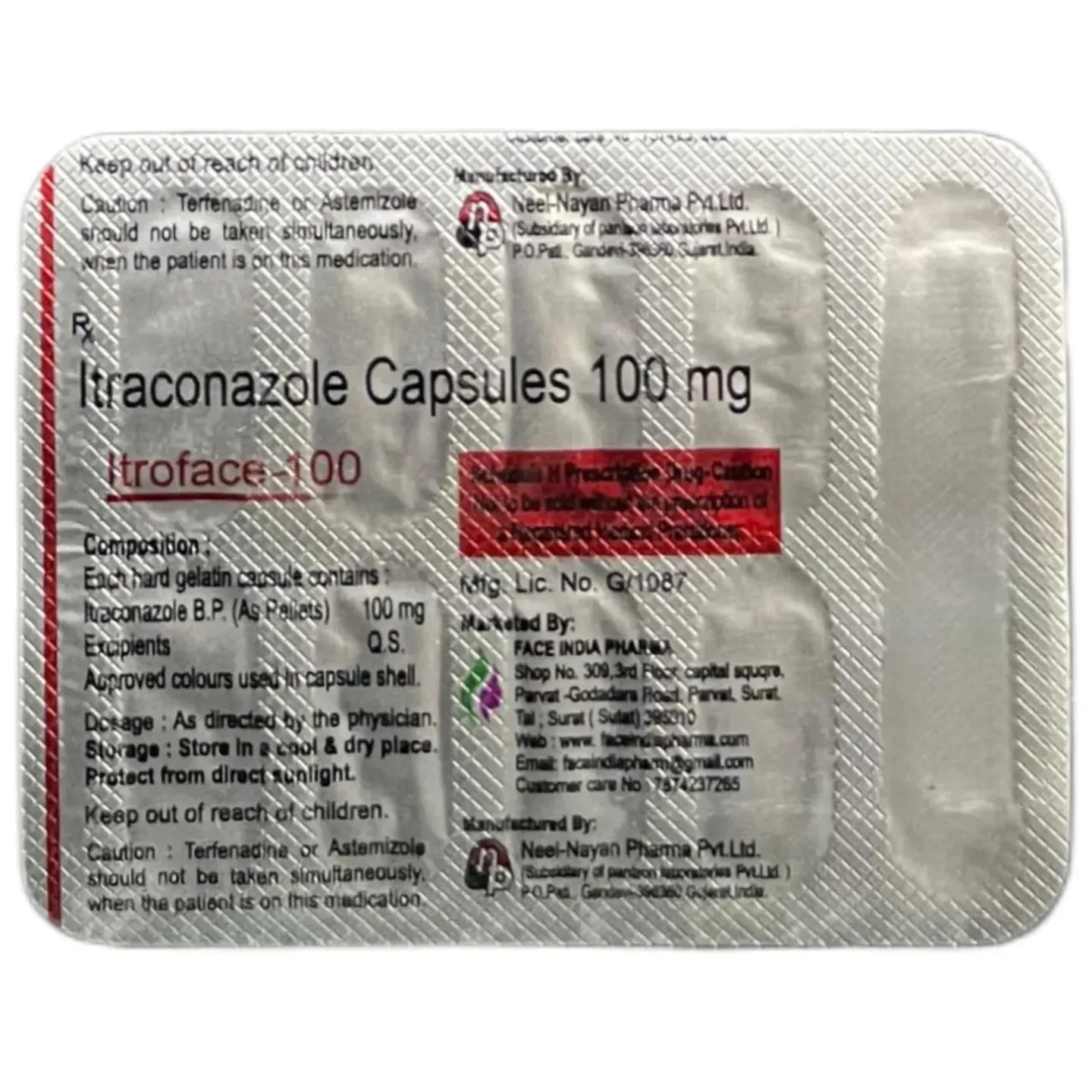 Itroface 100 Capsule product image
