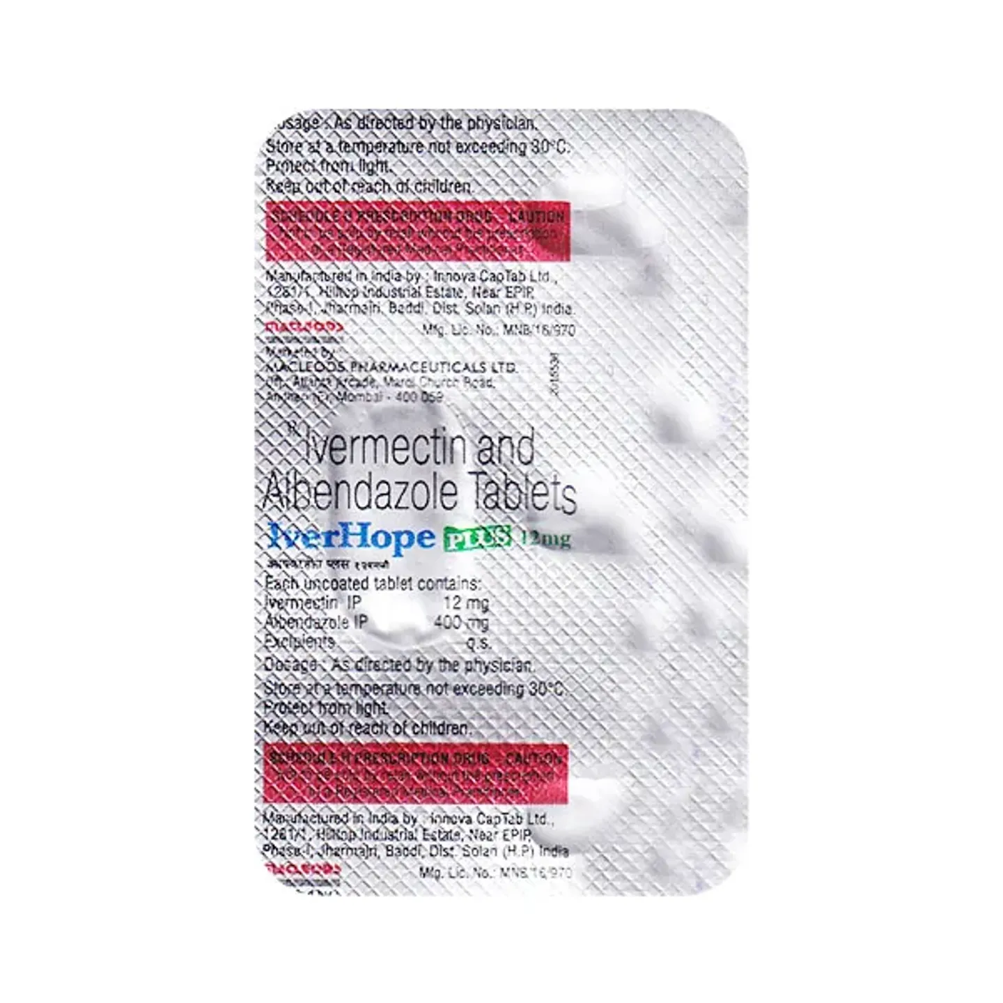 Iverhope Plus 12 Tablet product image