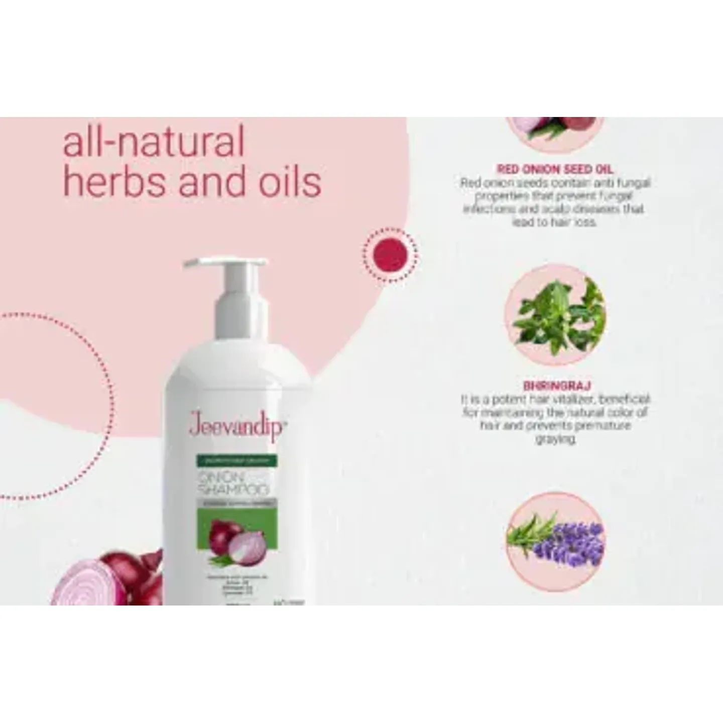 Jeevandip Onion Shampoo 300ml product image